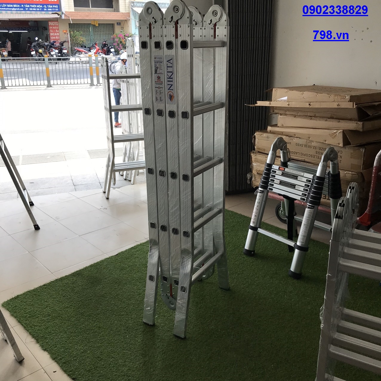 Thang Nhôm Gấp 4 Khúc Quận 9