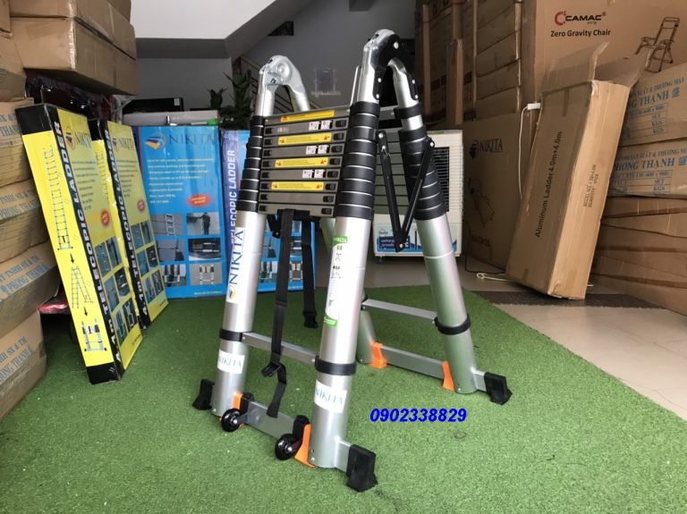 Thang Nhôm Rút Đôi Dài Nhất [10m - 8m - 7,2m - 6,4m - 5,6m]