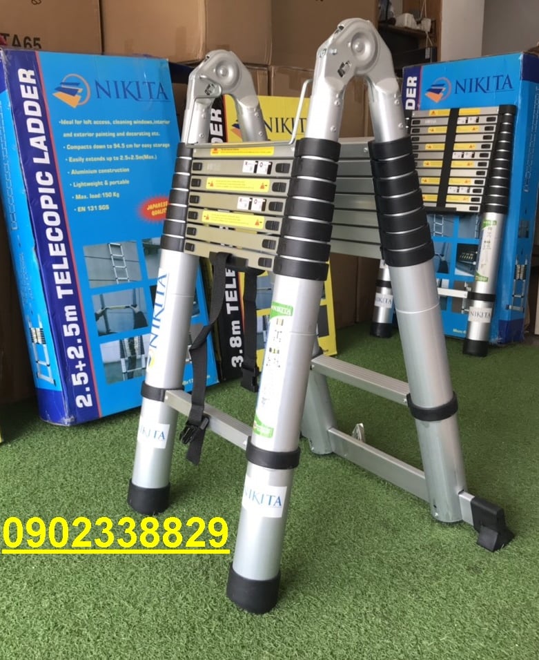 THANG NHÔM RÚT ĐÔI NKT AI-38 THANG NHÔM RÚT ĐÔI NKT AI-38