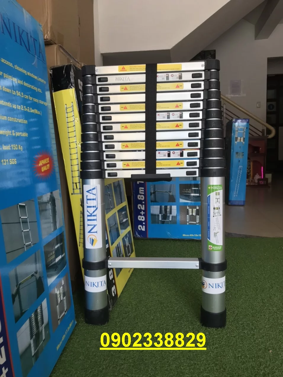 Thang nhôm rút đơn NKT KN-R49