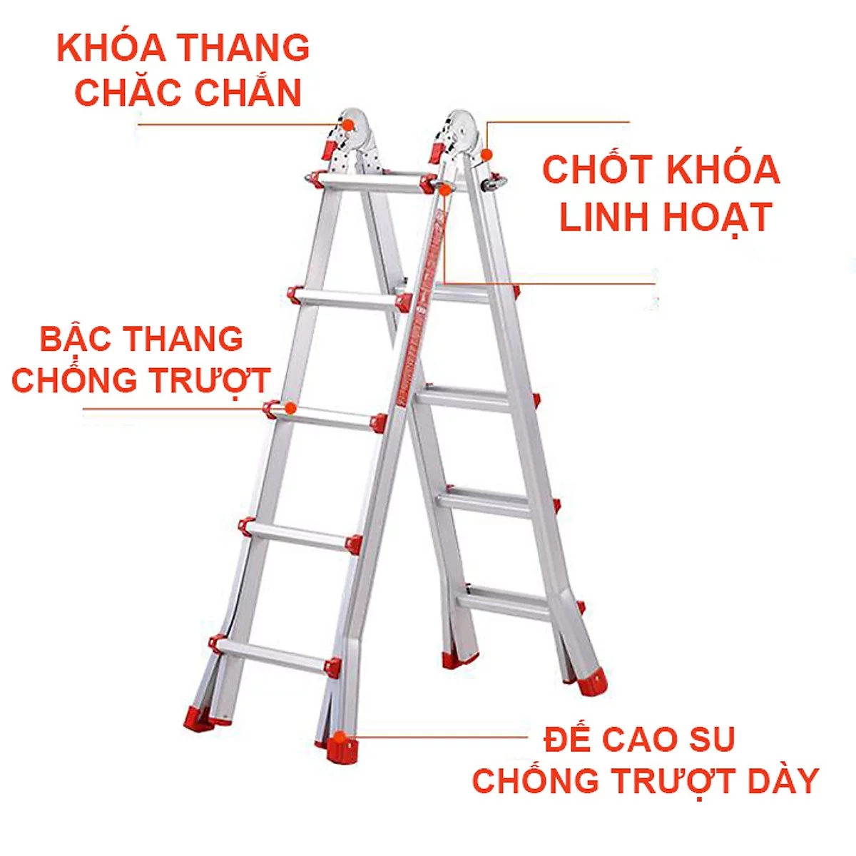 Thang Nhôm Đa Năng NKT AD-04 Thang Nhôm Đa Năng NKT AD-04