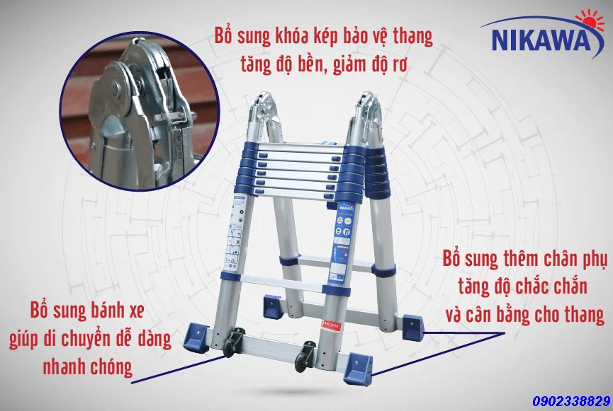 Thang nhôm rút đôi thành phố Hồ Chí Minh